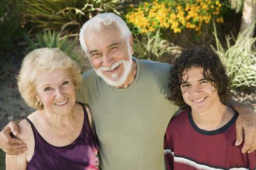 Grandmother and Grandfather with Grandson