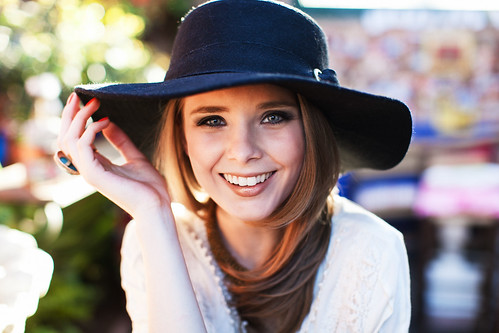 Happy Girl with Hat